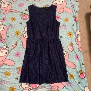 Forever 21 Navy Lace Mini Dress